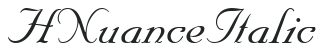 HNuance Italic preview