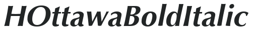 HOttawa Bold Italic preview