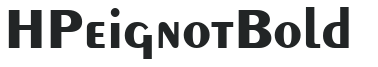 HPeignot Bold preview