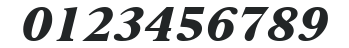 H_Roman Extra Bold Italic numbers preview