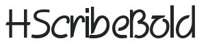 HScribe Bold letters preview