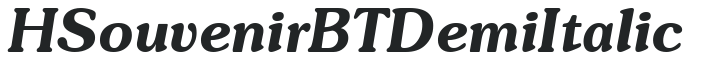 H_Souvenir BT DemiItalic preview