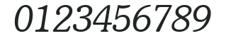 H_Souvenir BT LightItalic numbers preview