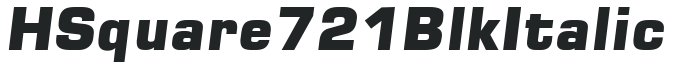 H_Square 721 Blk Italic preview