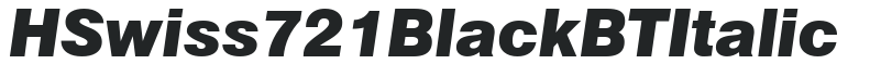H_Swiss 721 Black BT Italic preview