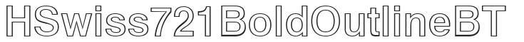 H_Swiss 721 Bold Outline BT preview