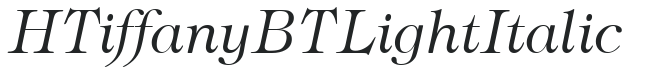 H_Tiffany BT LightItalic preview