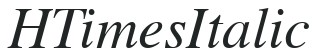 HTimes Italic preview