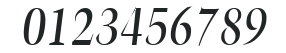 H_TrumpetLite Italic numbers preview