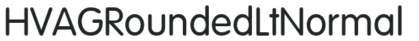 H_VAGRounded Lt Normal letters preview
