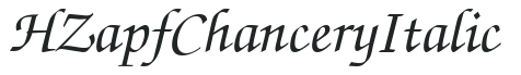 HZapfChancery Italic preview