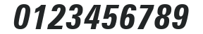 H_Zurich Condensed BT BoldItalic numbers preview