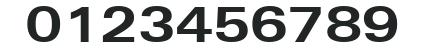 H_Zurich Extended BT Bold numbers preview