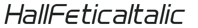 Hall Fetica Italic preview