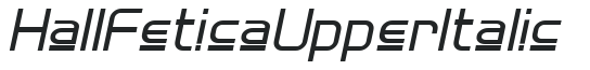 Hall Fetica Upper Italic preview