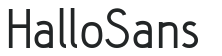 Hallo Sans letters preview