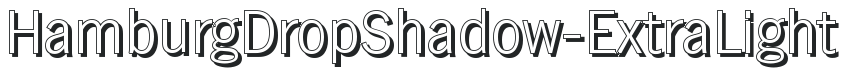 HamburgDropShadow-ExtraLight preview