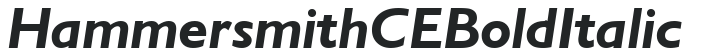Hammersmith CE Bold Italic preview