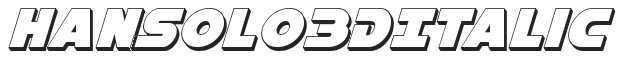 Han Solo 3D Italic preview