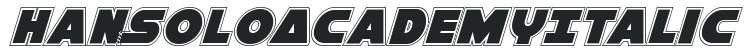 Han Solo Academy Italic preview