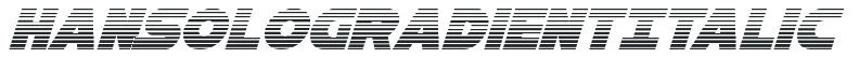 Han Solo Gradient Italic preview