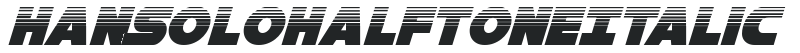 Han Solo Halftone Italic preview