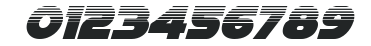 Han Solo Halftone Italic numbers preview