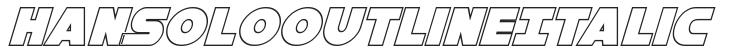 Han Solo Outline Italic preview