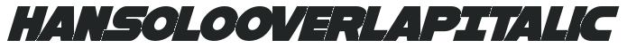 Han Solo Overlap Italic preview