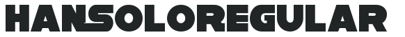 Han Solo Regular letters preview