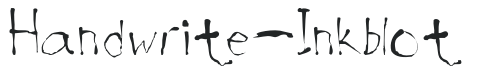 Handwrite-Inkblot preview