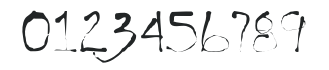 Handwrite-Inkblot numbers preview