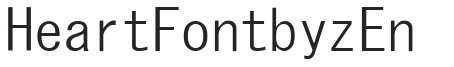 Heart Font by zEn preview