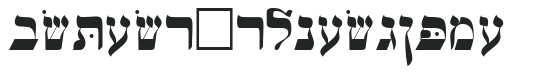 Hebrew-WSI Regular preview