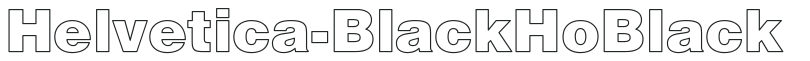 Helvetica-Black Ho Black preview