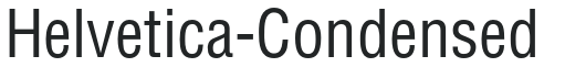 Helvetica-Condensed preview