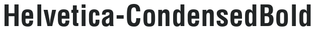 Helvetica-Condensed Bold preview
