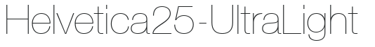 Helvetica25-UltraLight preview