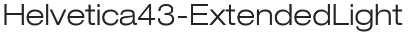 Helvetica43-ExtendedLight preview