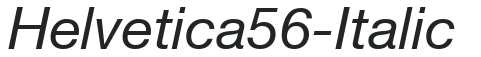 Helvetica56-Italic preview