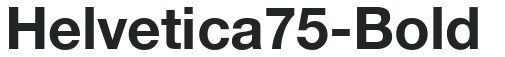 Helvetica75-Bold preview