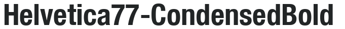 Helvetica77-Condensed Bold preview