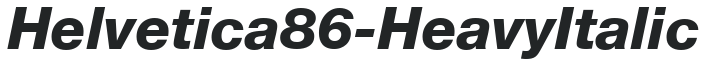 Helvetica86-Heavy Italic preview