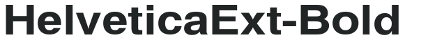 HelveticaExt-Bold preview