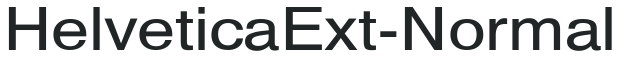 HelveticaExt-Normal preview