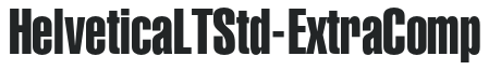 HelveticaLTStd-ExtraComp letters preview