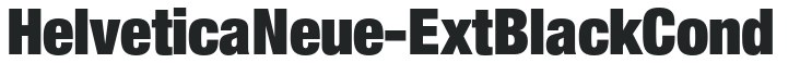 HelveticaNeue-ExtBlackCond preview