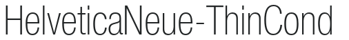 HelveticaNeue-ThinCond preview