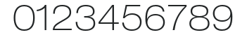 HelveticaNeue-ThinExt numbers preview