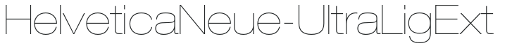 HelveticaNeue-UltraLigExt preview